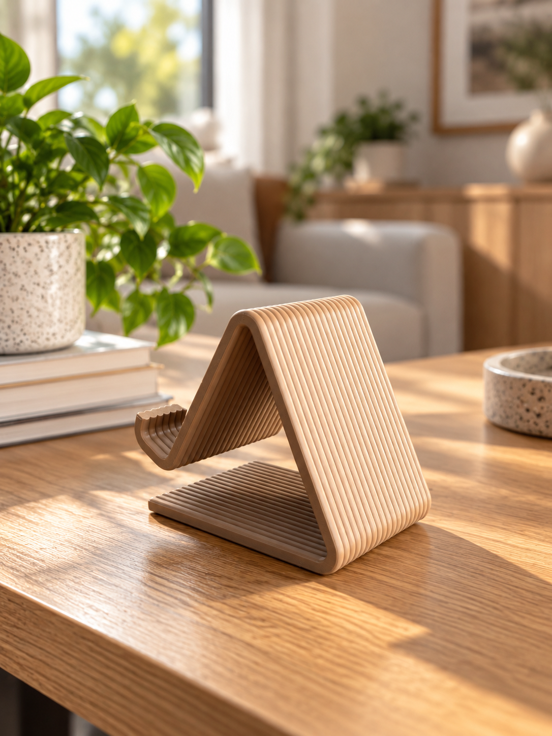 Phone Stand, Phone Holder, Desk Phone Stand, Minimalist Cell Phone Stand, Smartphone Stand, Tablet Stand, Home Office Decor