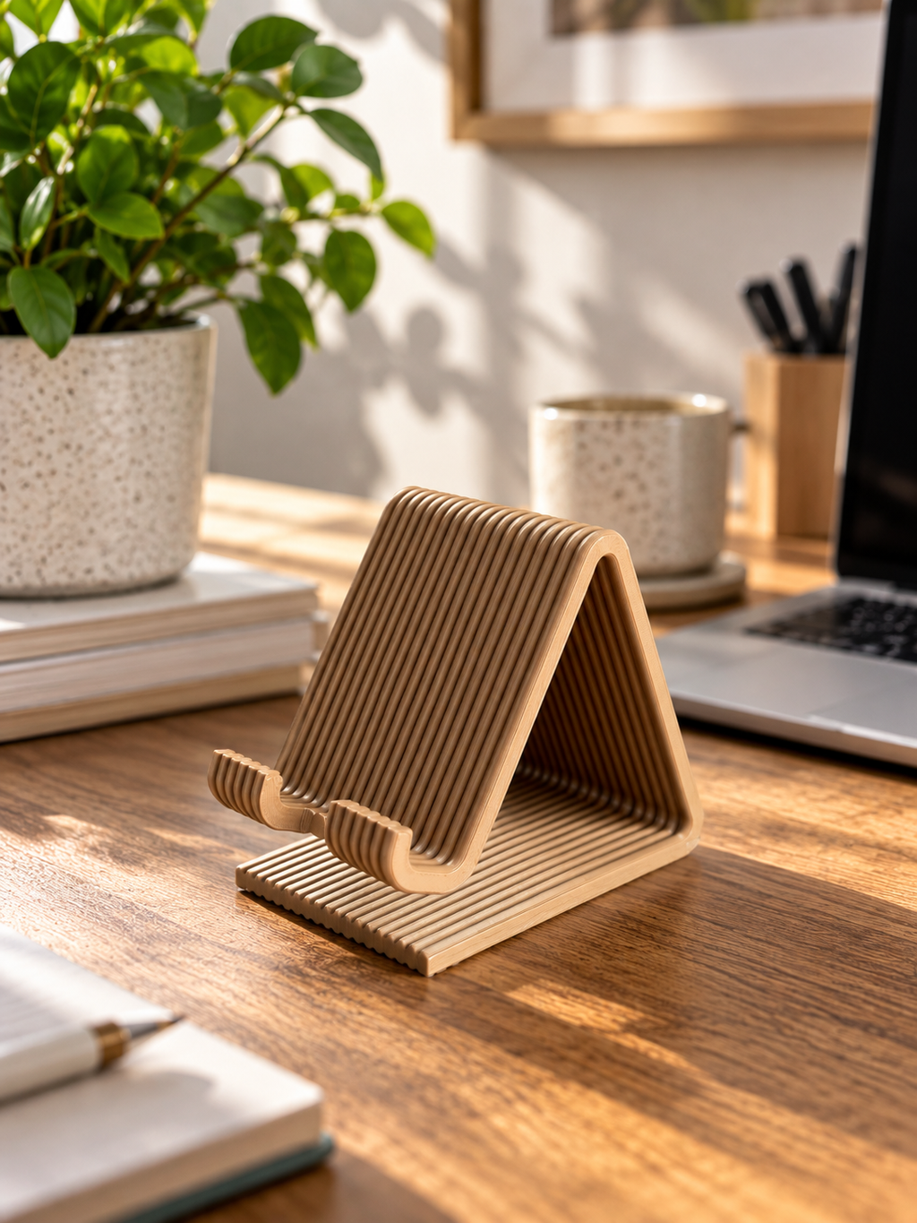 Phone Stand, Phone Holder, Desk Phone Stand, Minimalist Cell Phone Stand, Smartphone Stand, Tablet Stand, Home Office Decor