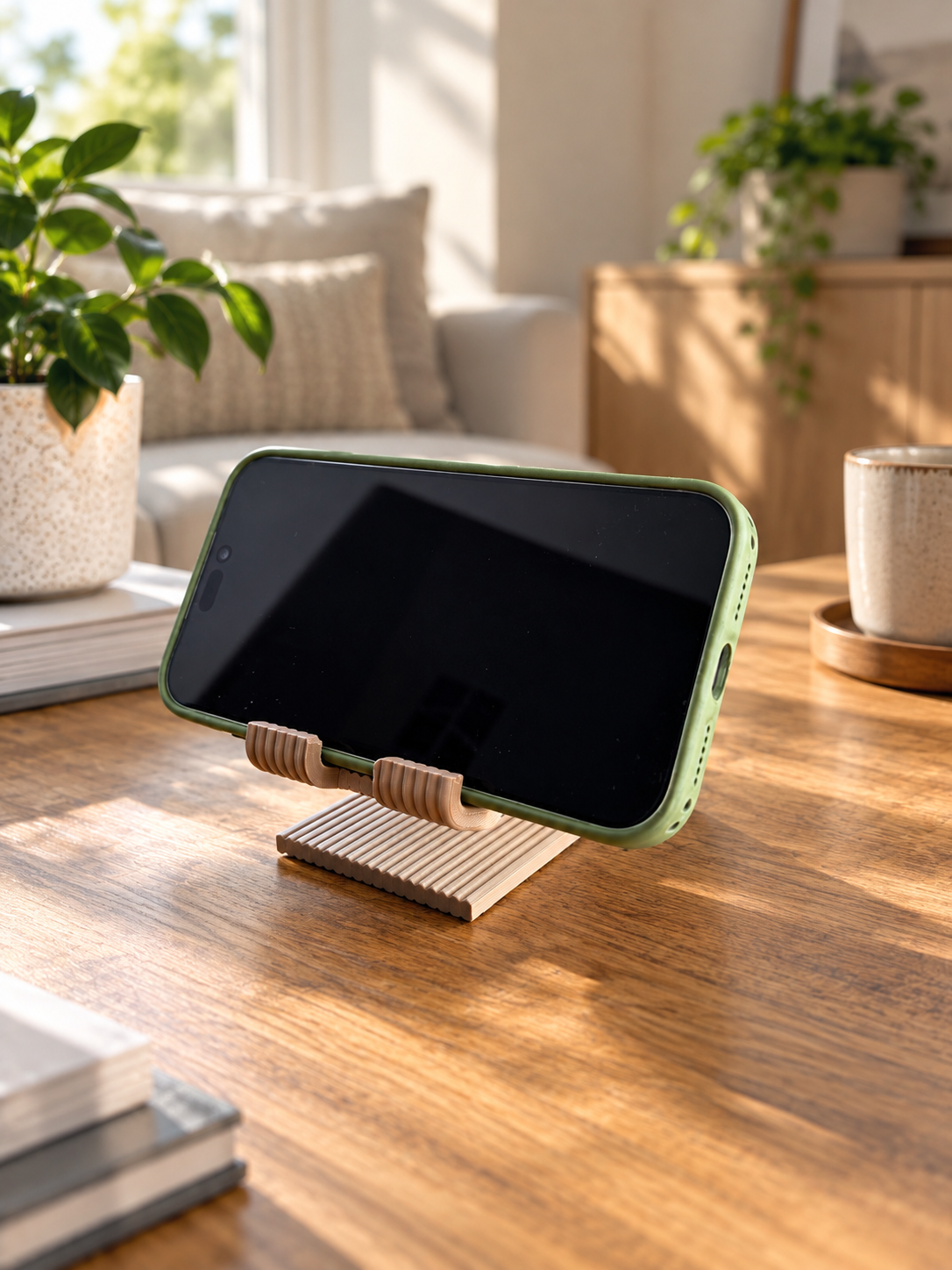 Phone Stand, Phone Holder, Desk Phone Stand, Minimalist Cell Phone Stand, Smartphone Stand, Tablet Stand, Home Office Decor