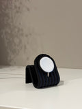 Apple Watch Charging Stand – Sleek Black Bedside Dock